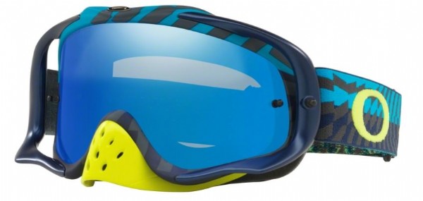 Oakley Crowbar MX Braking Bumps Blue/ Black Ice & Clear