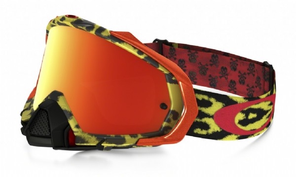 Oakley Mayhem Pro MX Troy Lee Design Cheetah Yellow/ Fire Iridium