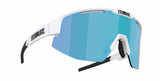 Bliz Matrix Sportbril Shiny White/ Smoke&Blue Mirror