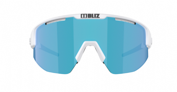 Bliz Matrix Sportbril Shiny White/ Smoke&Blue Mirror