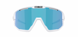 Bliz Vision Sportbril Matte White/Smoke&Blue Mirror