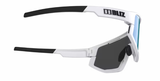 Bliz Vision Sportbril Matte White/Smoke&Blue Mirror