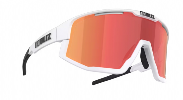 Bliz Fusion Sportbril Matte White/ Smoke&Red Mirror