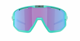 Bliz Fusion Sportbril Matt Truquoise/ Nano Optics Nordic Rose-Violet Blue Mirror