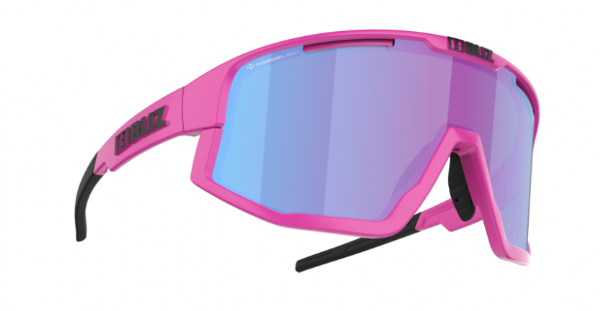 Bliz Fusion Sportbril Matte NeonRoze/ Nano Optical Nordic Rose Violet Blue Mirror