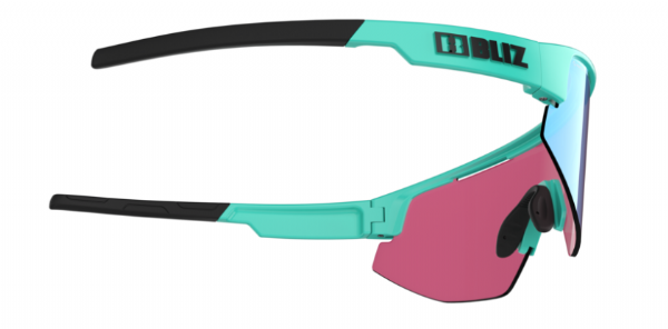 Bliz Matrix Sportbril Matt Turquoise/ Nano Optical Nordic Rose-Violet Blue Mirror