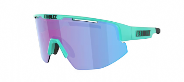 Bliz Matrix Sportbril Matt Turquoise/ Nano Optical Nordic Rose-Violet Blue Mirror