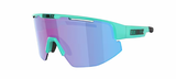 Bliz Matrix Sportbril Matt Turquoise/ Nano Optical Nordic Rose-Violet Blue Mirror