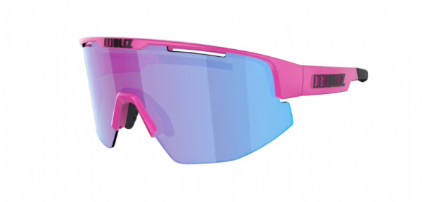 Bliz Matrix Sportbrille Matt Neon Pink/Nano Optical Nordic Rose Violet Blue Mirror