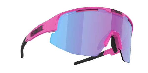 Bliz Matrix Sportbril Matt Neon Roze/ Nano Optical Nordic Rose Violet Blue Mirror