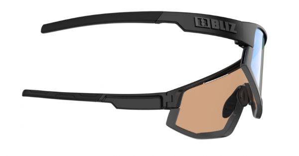 Bliz Fusion Matte Black/ Nano Optical Coral-Orange Blue Mirror