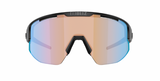 Bliz Matrix Sportbrille Mattschwarz/Nano Optical Nordic Coral-Orange Blue Mirror