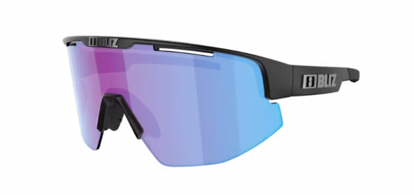 Bliz Matrix Small Sportbril Matte Black/ Nano Optics Nordic Rose-Violet Blue Mirror