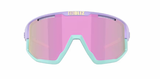 Bliz Fusion Sportbril Matte Pastel Purple-Yellow Logo/ Brown&Pink Mirror