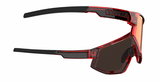 Bliz Fusion Sportbril Transparent Red/ Brown&Red Mirror