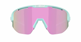 Bliz Matrix Small Sports Glasses Matte Pastel Mint/ Brown&amp;Rose Mirror