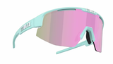 Bliz Matrix Small Sports Glasses Matte Pastel Mint/ Brown&amp;Rose Mirror