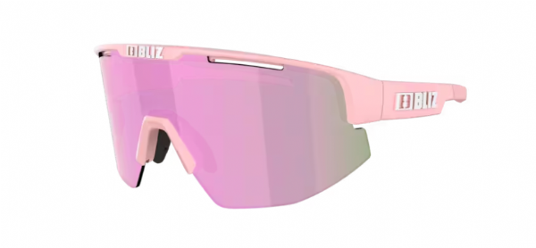 Bliz Matrix Kleine Sportbrille Matt Powderrose/Brown&amp;Rose Mirror