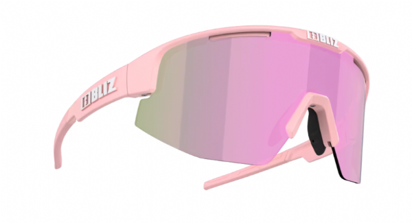 Bliz Matrix Kleine Sportbrille Matt Powderrose/Brown&amp;Rose Mirror