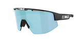 Bliz Matrix Kleine Sportbrille Mattschwarz/Smoke&amp;Iceblue Mirror