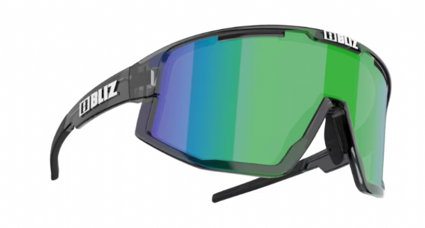 Bliz Fusion Sportbril Crystal Black/ Brown&Green Mirror