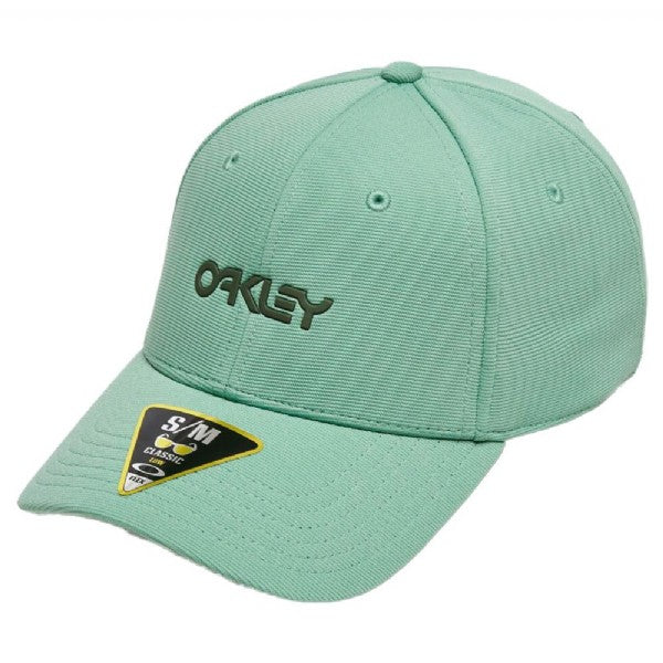 Oakley 6 Panel Stretch Metallic Hat/ New Jade