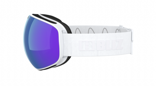 Bliz Floz Matte White/ Brown Blue lens