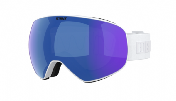 Bliz Floz Matte White/ Brown Blue lens