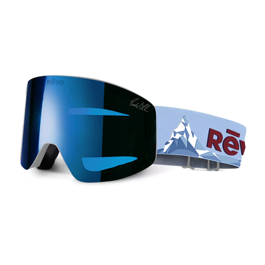 Revo X Bode Miller No. 6 Matte White/ Blue Water Photochromic