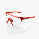 100% Speedcraft Soft Tact Coral/ Black Mirror Lens + Clear Lens