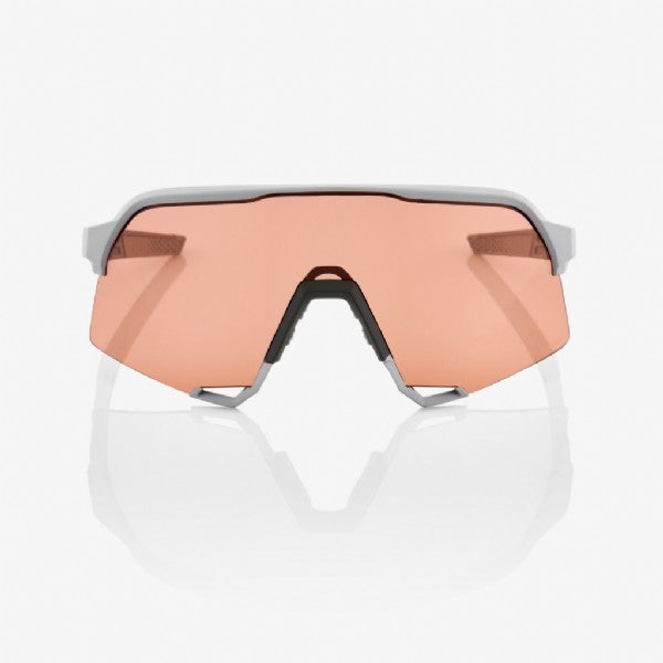 100% S3 Soft Tact Stone Grey/ HiPER® Coral Lens + Clear Lens