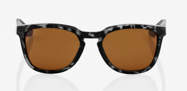 100% Hudson Matte Black Havana/Bronze Lens