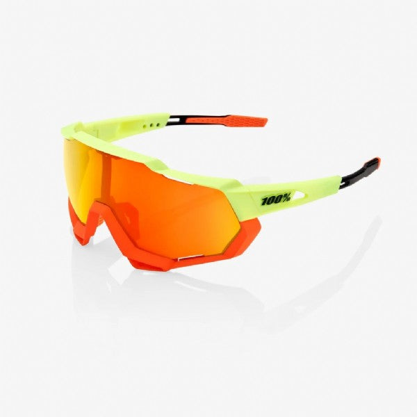 100% Speedtrap Soft Oxyfire/ Hiper Red Multilayer Mirror & Clear lens