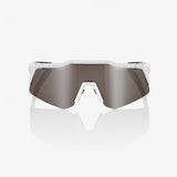 100% Speedcraft XS (extra small) Matte White/ HiPER Silver Mirror Lens + Clear Lens