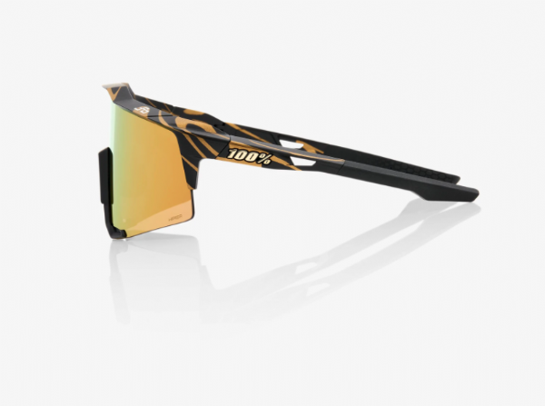 100% Speedcraft Peter Sagan Limited Edition Metallic Gold Flake/ HiPER Gold Mirror Lens &amp; Clear lens