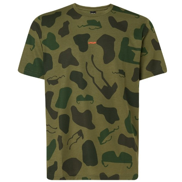 Oakley Allover Sunglass Tee/ Camou Green