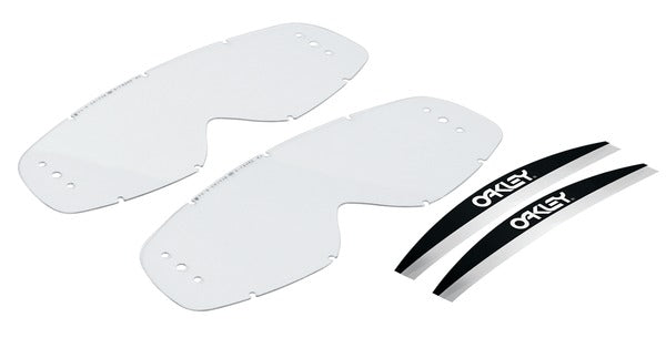 Oakley Roll-Off-Ersatzglas mit klaren Gläsern, 2er-Pack, Mayhem