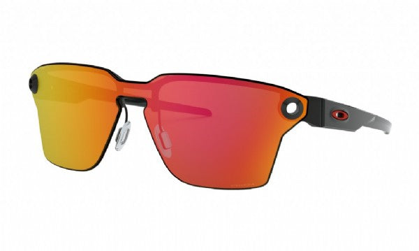 Oakley Lugplate, poliertes Schwarz/Prizm Ruby