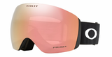 Oakley Flight Deck L Matte Black/ Prizm Snow Rose Gold schuine foto