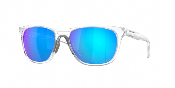 Oakley Leadline Polished Clear/Prizm Sapphire Polarisiert