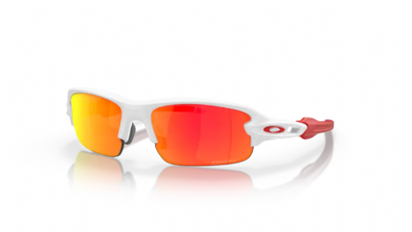 Oakley Flak XXS (extra extra small) Matte White/ Prizm Ruby