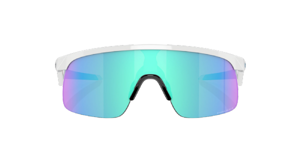 Oakley Resistor Youth (Klein) Poliertes Weiß/Prizm Sapphire