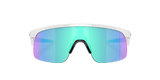 Oakley Resistor Youth (Klein) Poliertes Weiß/Prizm Sapphire