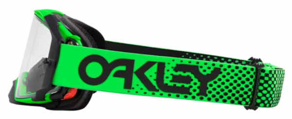 Oakley Airbrake MX Moto Grün B1B/Klar