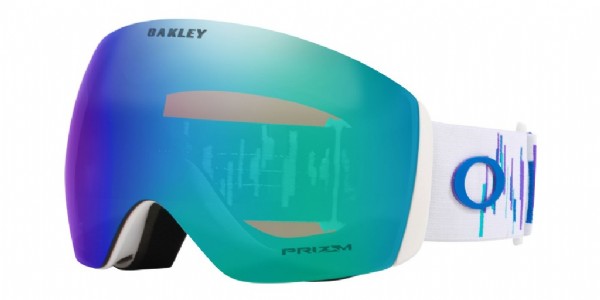 Oakley Flight Deck L M. Shiffrin White/ Prizm Snow Argon Iridium schuine foto