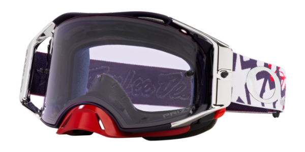 Oakley Airbrake MX Troy Lee Design Rot Weiß Blau Sterne/ Prizm Low Light