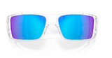 Oakley Heliostat Polished Clear/ Prizm Sapphire Polarized