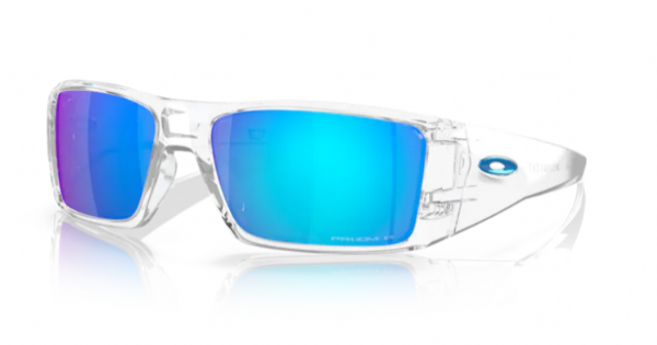 Oakley Heliostat Polished Clear/Prizm Sapphire Polarized