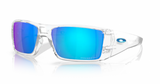 Oakley Heliostat Polished Clear/ Prizm Sapphire Polarized