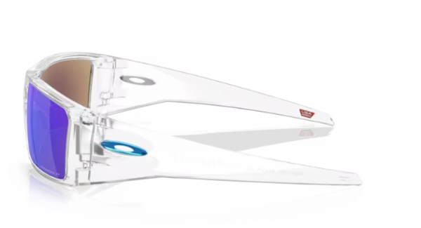 Oakley Heliostat Polished Clear/Prizm Sapphire Polarized